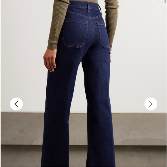 ‼️‼️NWT Frame Denim Blue Jeans - Le Pixie Slim Palazzo. - Picture 6 of 6